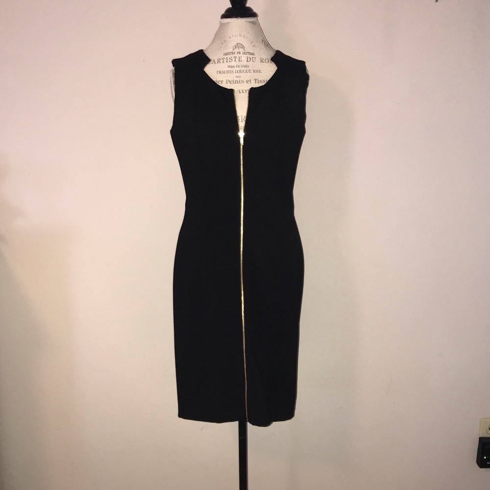 Calvin Klein Black Sheath Dress 10